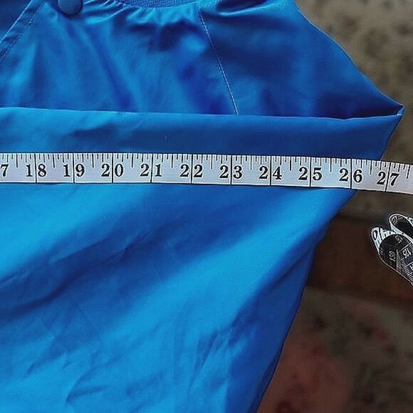 Vtg Y2K Speaking Rock faux satin snap up oversized bomber jacket - Picture 10 of 14